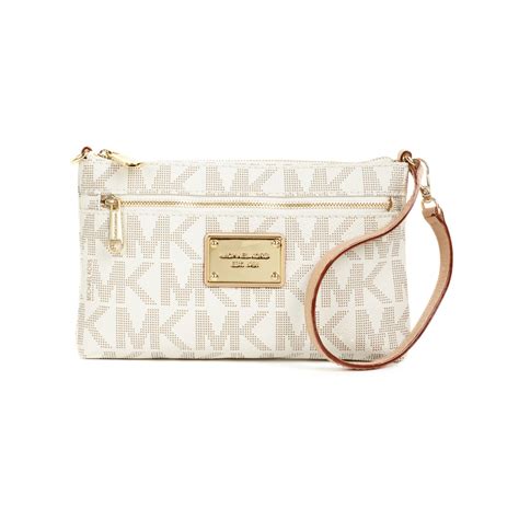 michael kors wristlet white|michael kors wristlet clearance.